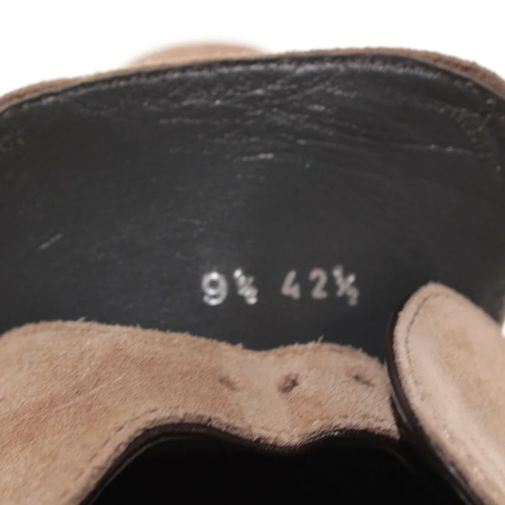 Di Bianco NWD Single Monk Strap Dress Shoes Size 42.5 (US 9.5) in Brown Suede